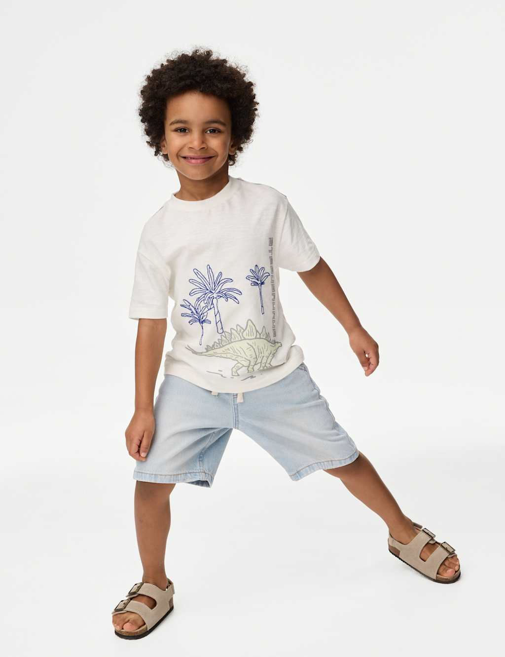 Pure Cotton Denim Shorts (2-8 Yrs)