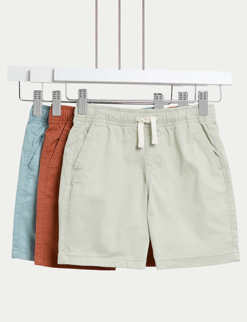 3pk Cotton Rich Shorts (2-8 Yrs)