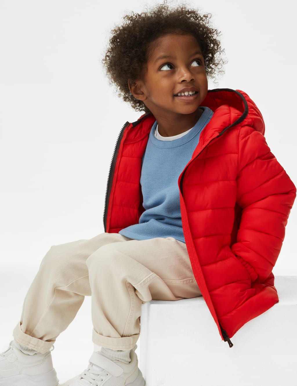Boys red winter jacket top