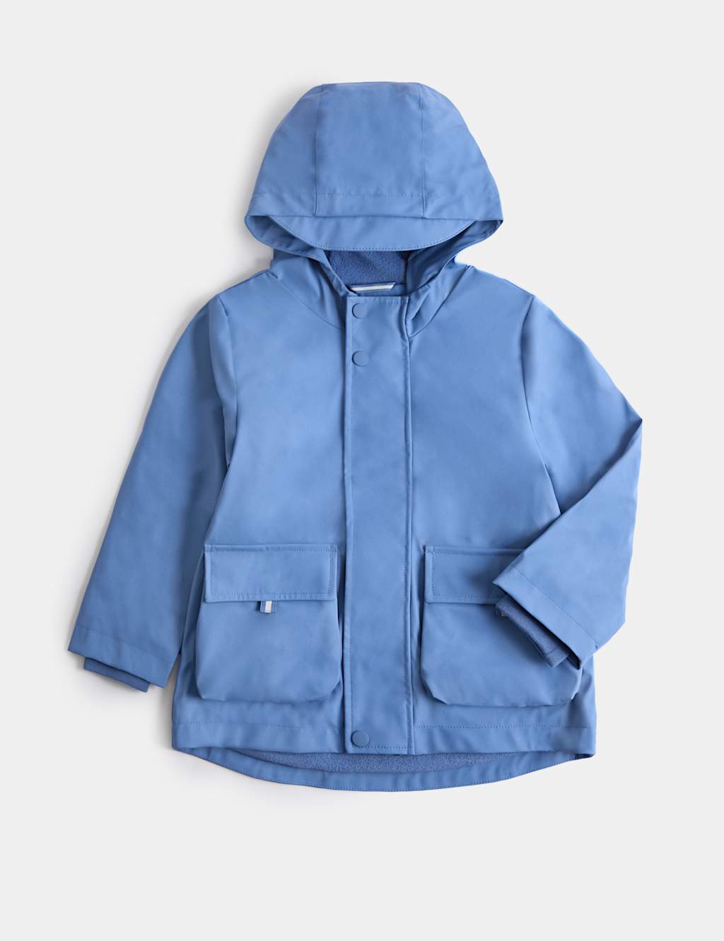 M&S Boys Hooded Fisherman Coat (1-8 Yrs) - 7-8 Years - Blue
