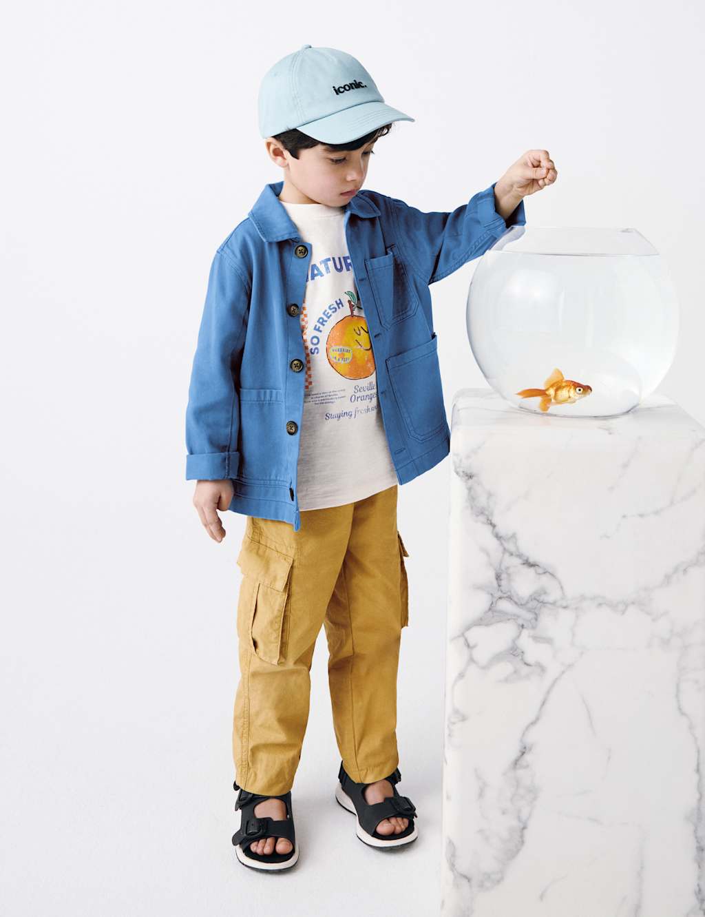 Pure Cotton Ripstop Cargo Trousers (2-8 Yrs)