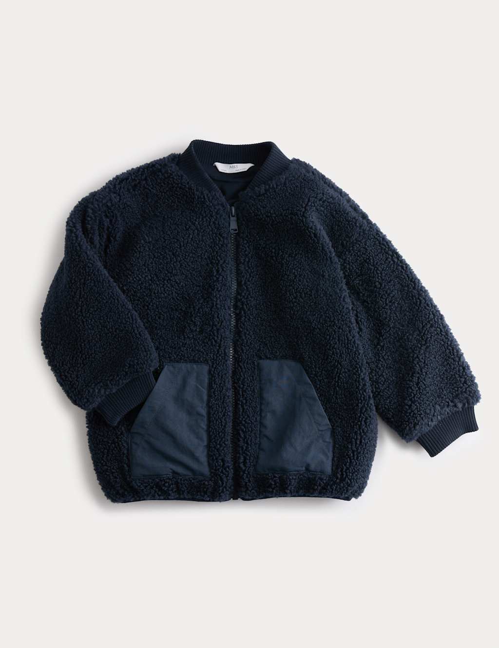 Boys Borg Bomber Jacket (2-8 yrs) - 3-4 Y - Navy, Navy