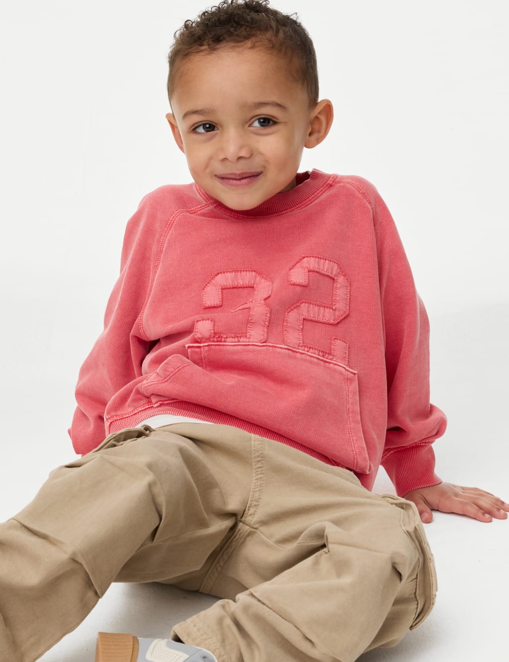 Pure Cotton 32 Slogan Sweatshirt (2-8 Yrs)