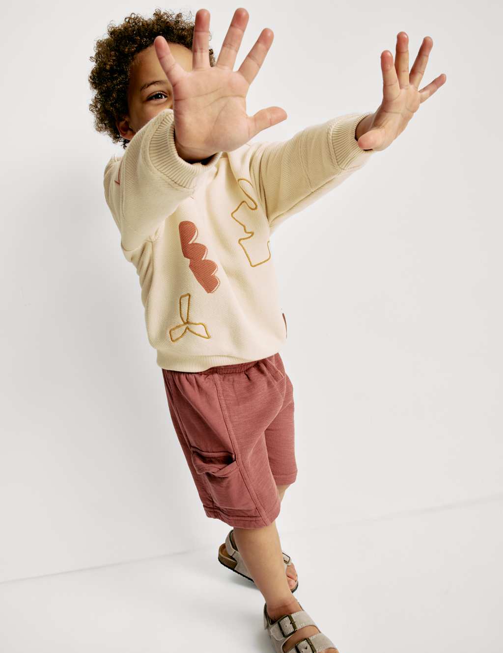 Cotton Rich Embroidered Sweatshirt (2-8 Yrs)