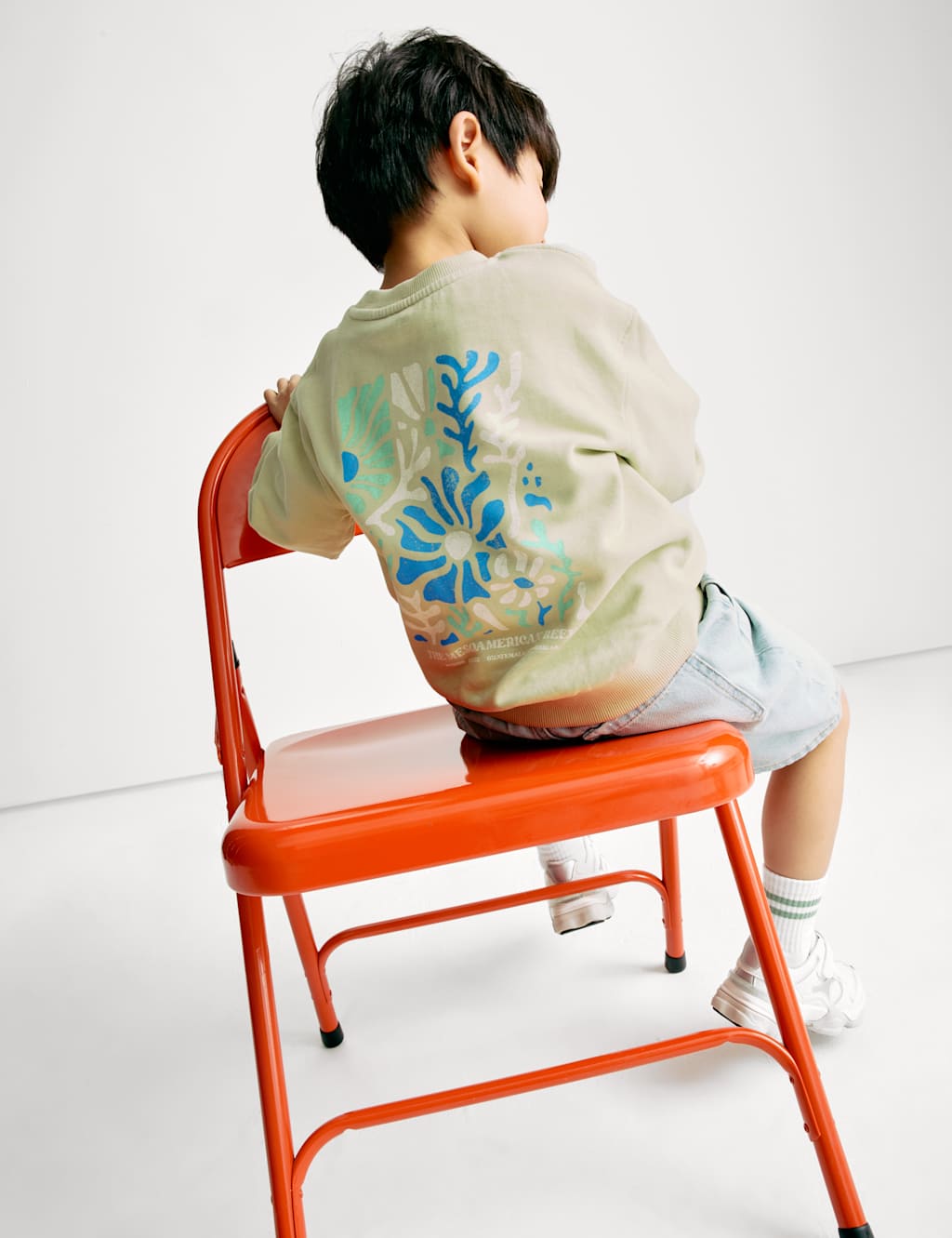 Pure Cotton Reef Graphic Sweatshirt (2-8 Yrs)