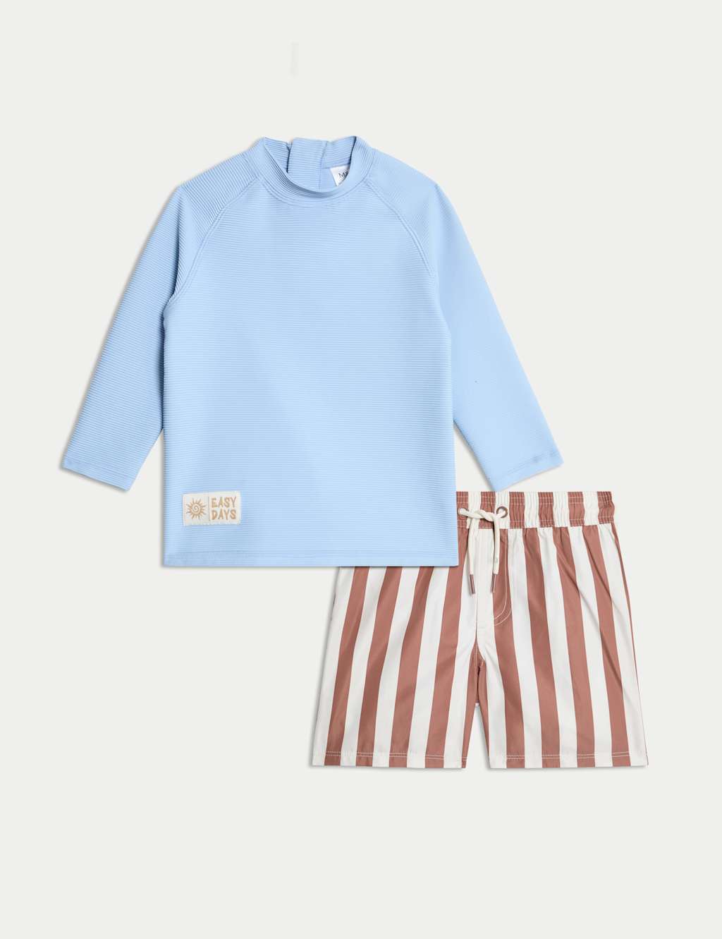 Striped Long Sleeve Swim Set (2-8 Yrs)