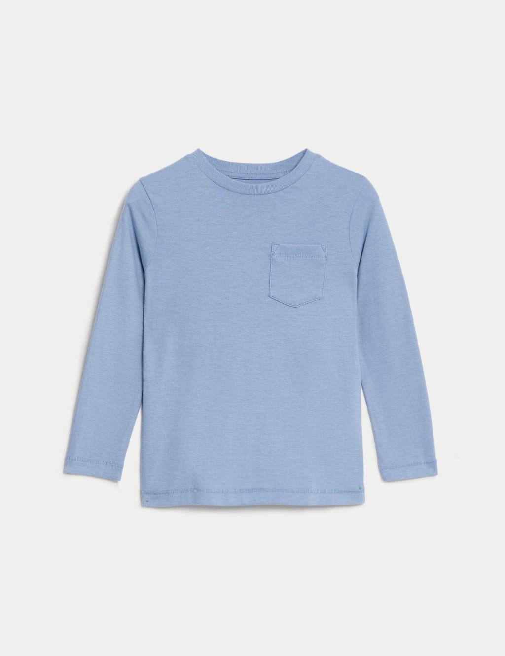M&S Pure Cotton Plain Top (2-7 Yrs) Blue