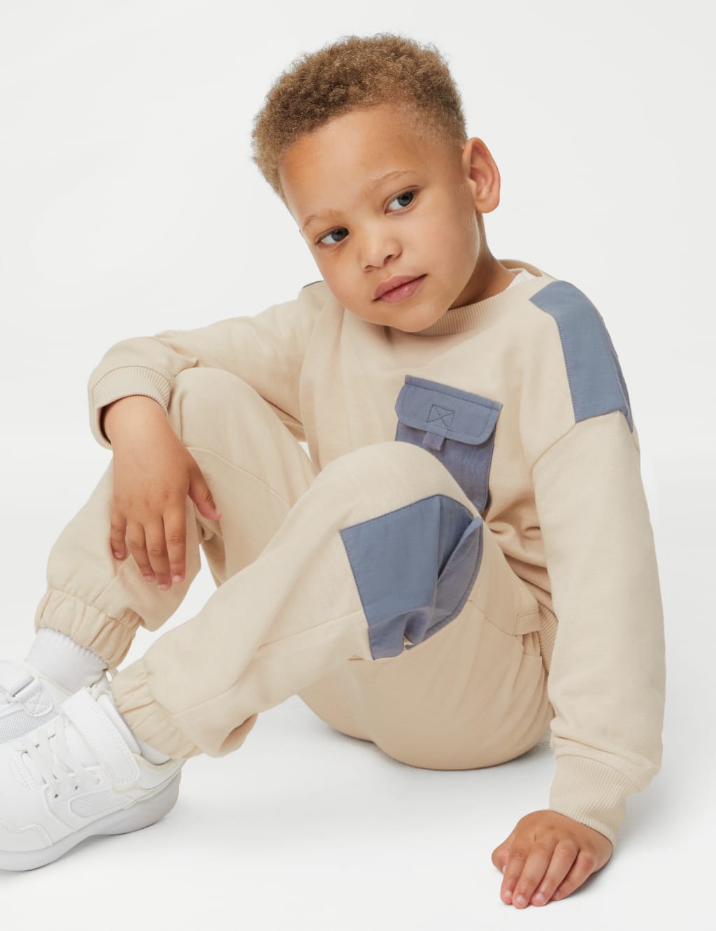 M&S 2 Piece Pure Cotton Printed Boys Outfit