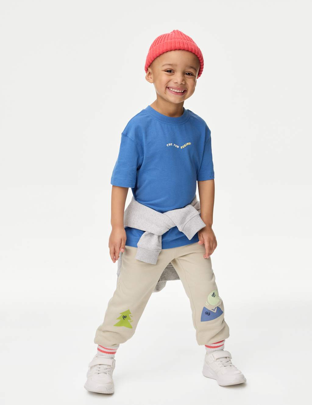 Pure Cotton Slogan T-Shirt (2-8 Yrs)