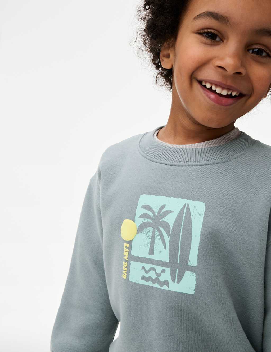 Cotton Rich Graphic Sweatshirt (2-8 Yrs)