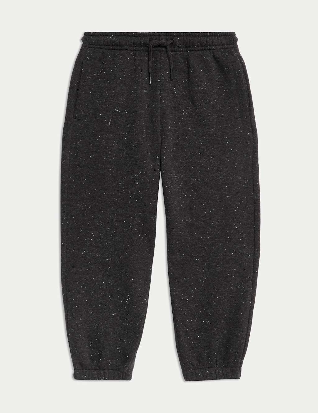 M&S Cotton Rich Nepped Joggers (2-8 Yrs) Charcoal Mix