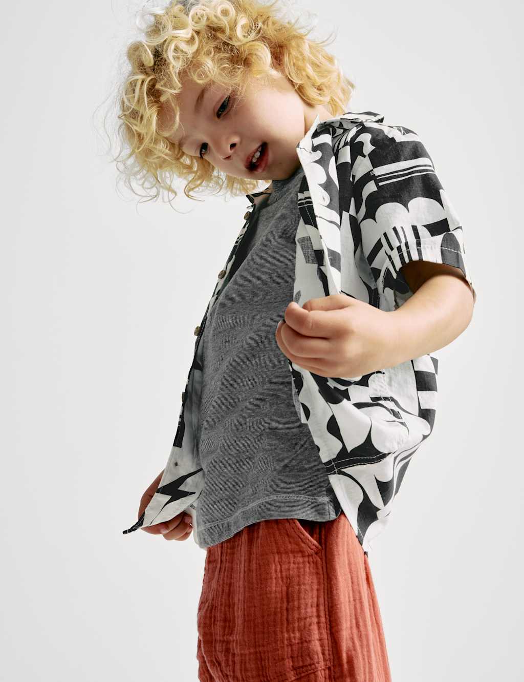 Pure Cotton Printed Shirt & T-Shirt Set (2-16 Yrs)