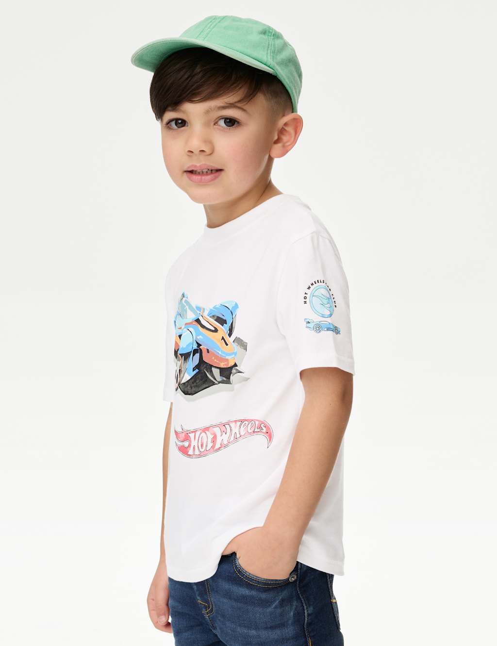 Pure Cotton Hot Wheels™ T-Shirt (2-8 Yrs)