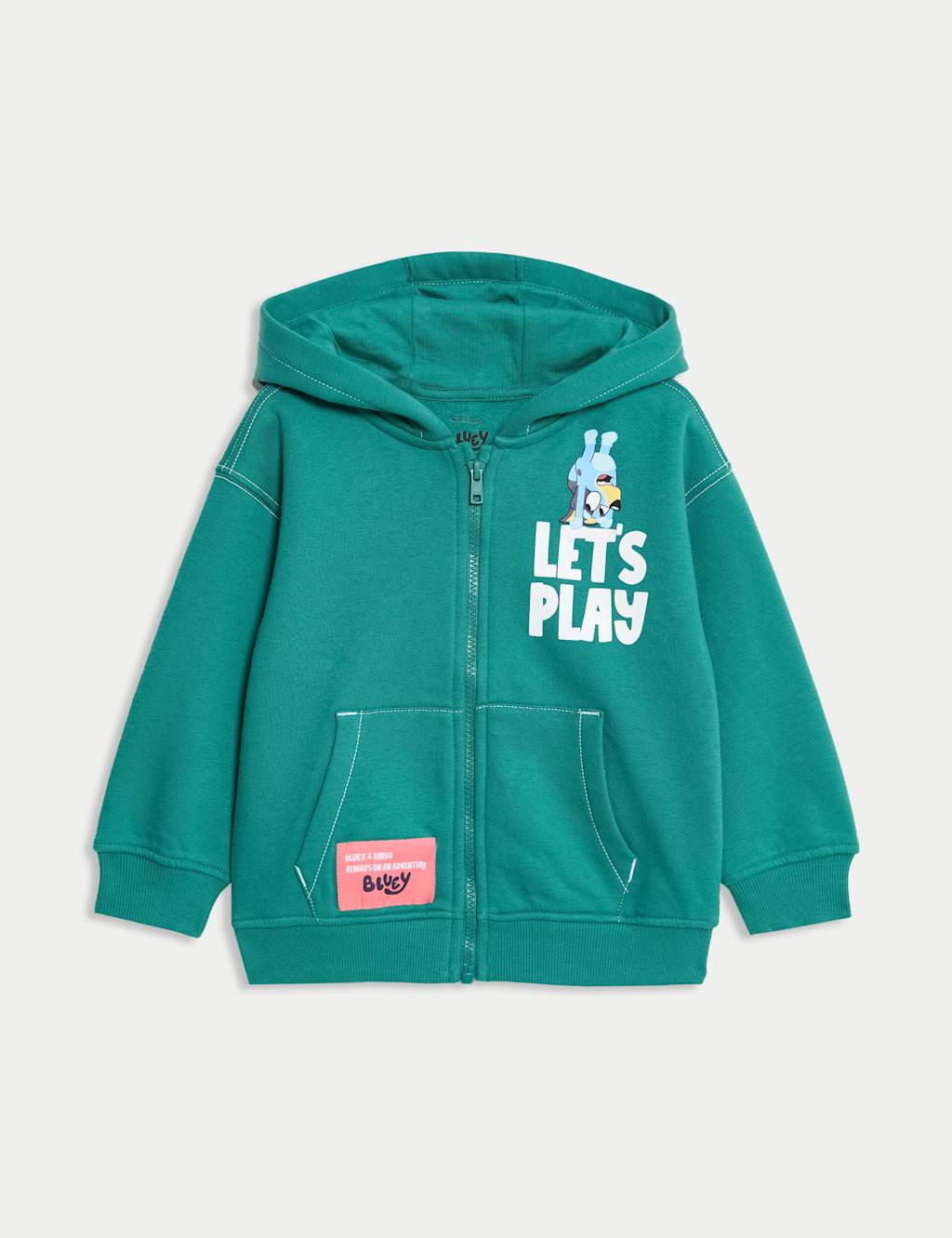 Cotton Rich Bluey™ Zip Hoodie (2-8 Yrs)