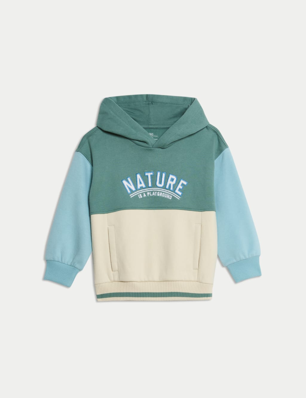 Cotton Rich Slogan Hoodie (2-8 Yrs)