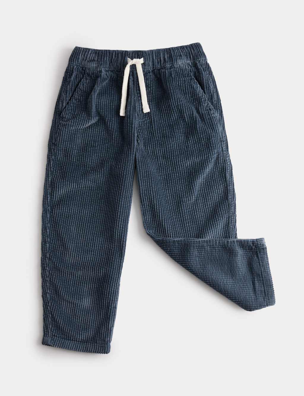 M&S Pure Cotton Corduroy Trousers (2-8 Yrs) Navy