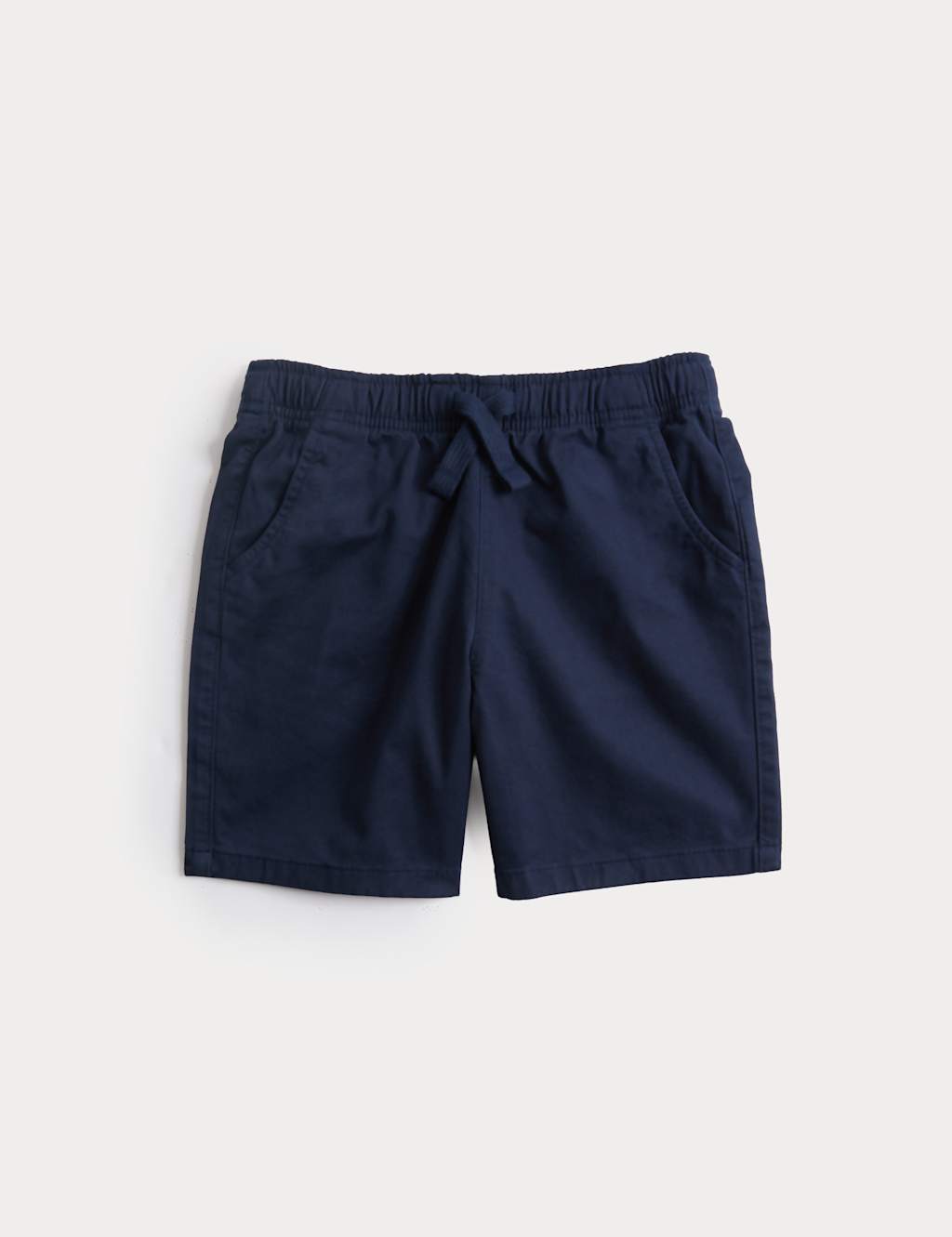 M&S Boys Cotton Rich Pull On Shorts (2-8yrs) - 2-3 Years - Navy