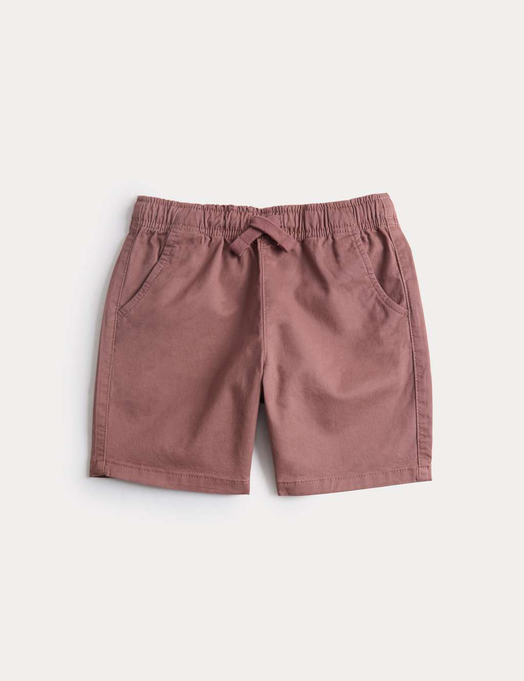 M&S Boys Cotton Rich Pull On Shorts (2-8yrs) - 2-3 Years - Mocha