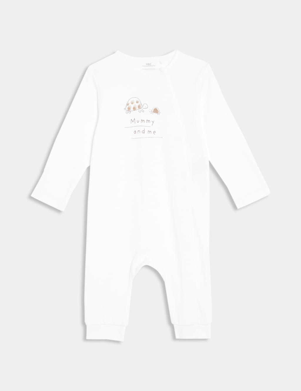 Pure Cotton 'Mummy And Me' Footless Sleepsuit (7lbs-12 Mths)