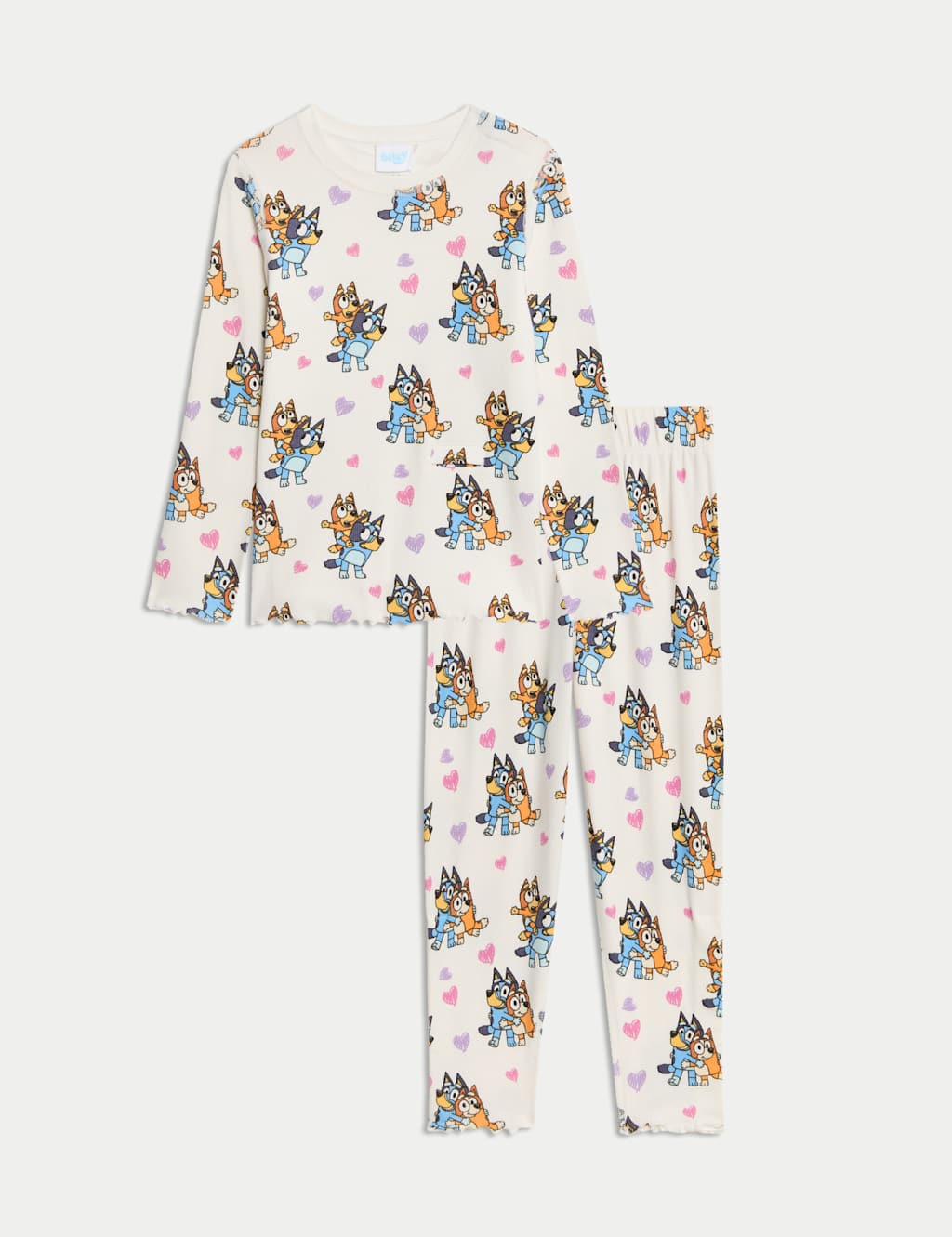 Adaptive Bluey™ Ribbed Pyjamas (1-8 Yrs)