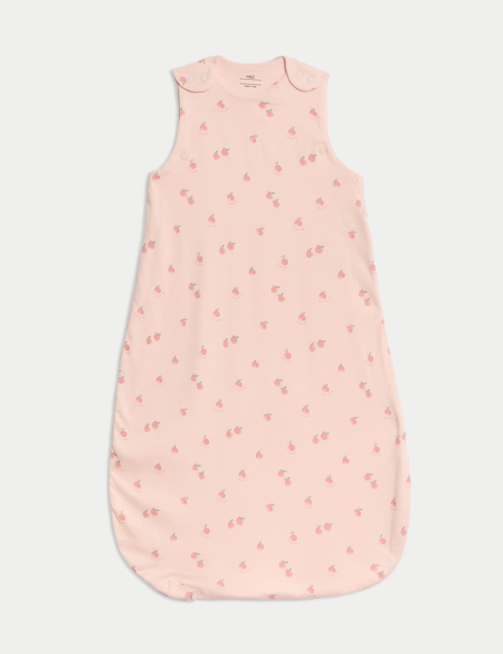 Pure Cotton Peach 1.0 Tog Sleeping Bag (0-36 Mths)