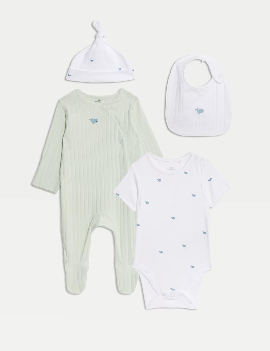4pc Cotton Rich Nautical Starter Set (0-12 Mths)