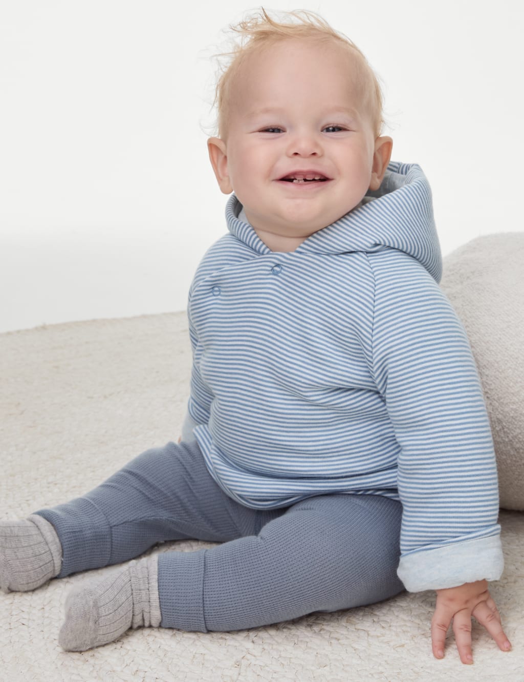 2pc Pure Cotton Hooded Jacket (7lbs-1 Yrs)