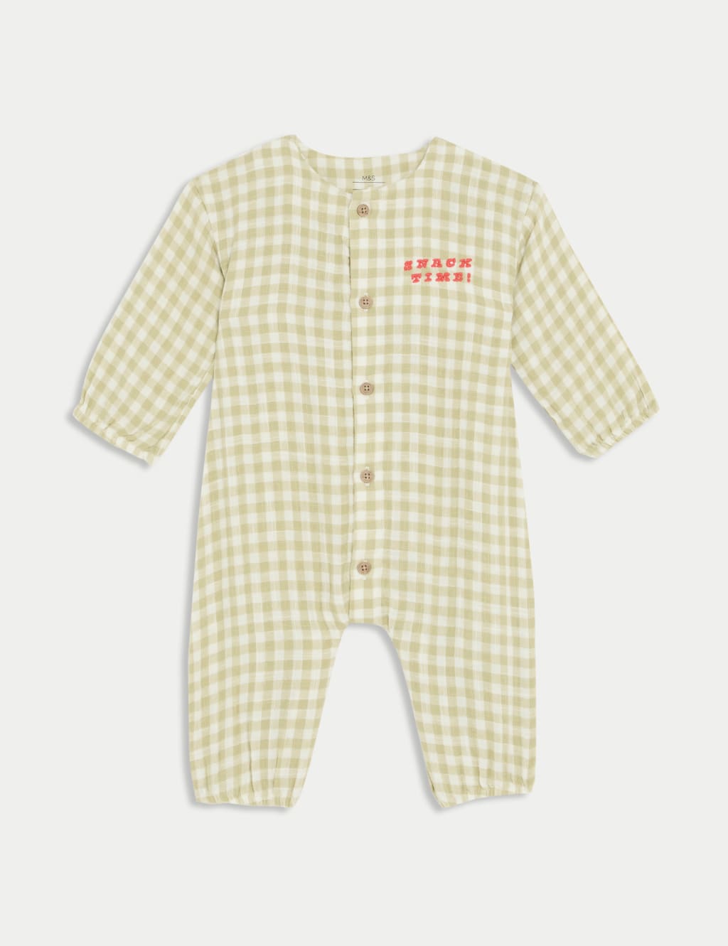 Pure Cotton Snack Time Romper (0-3 Yrs)