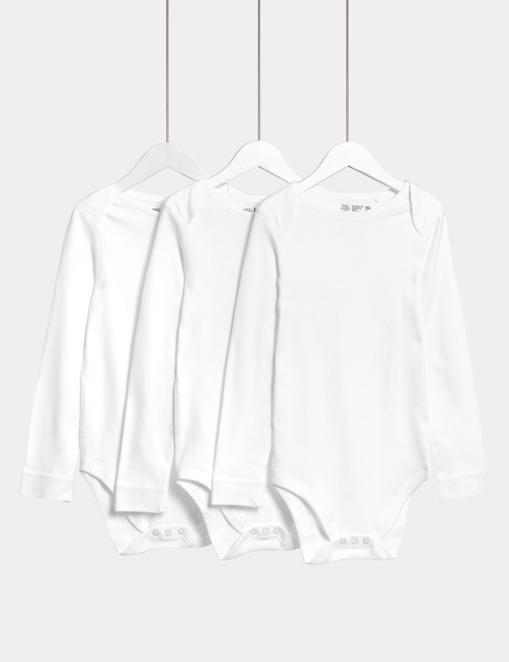 3pk Pure Cotton Adaptive Bodysuits (3-16 Yrs)