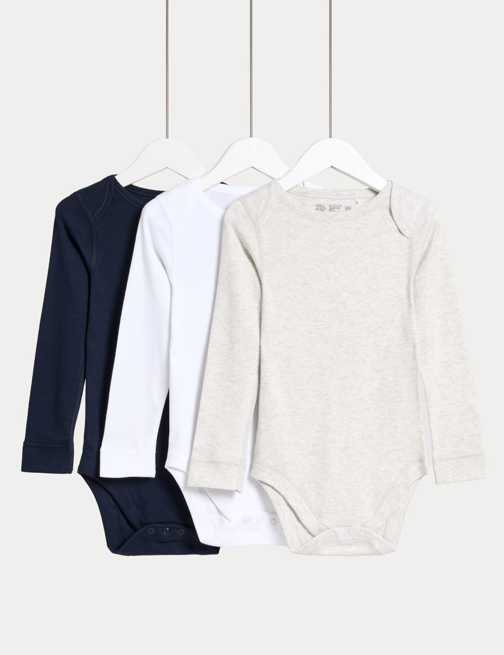3pk Pure Cotton Adaptive Bodysuits (3-16 Yrs)