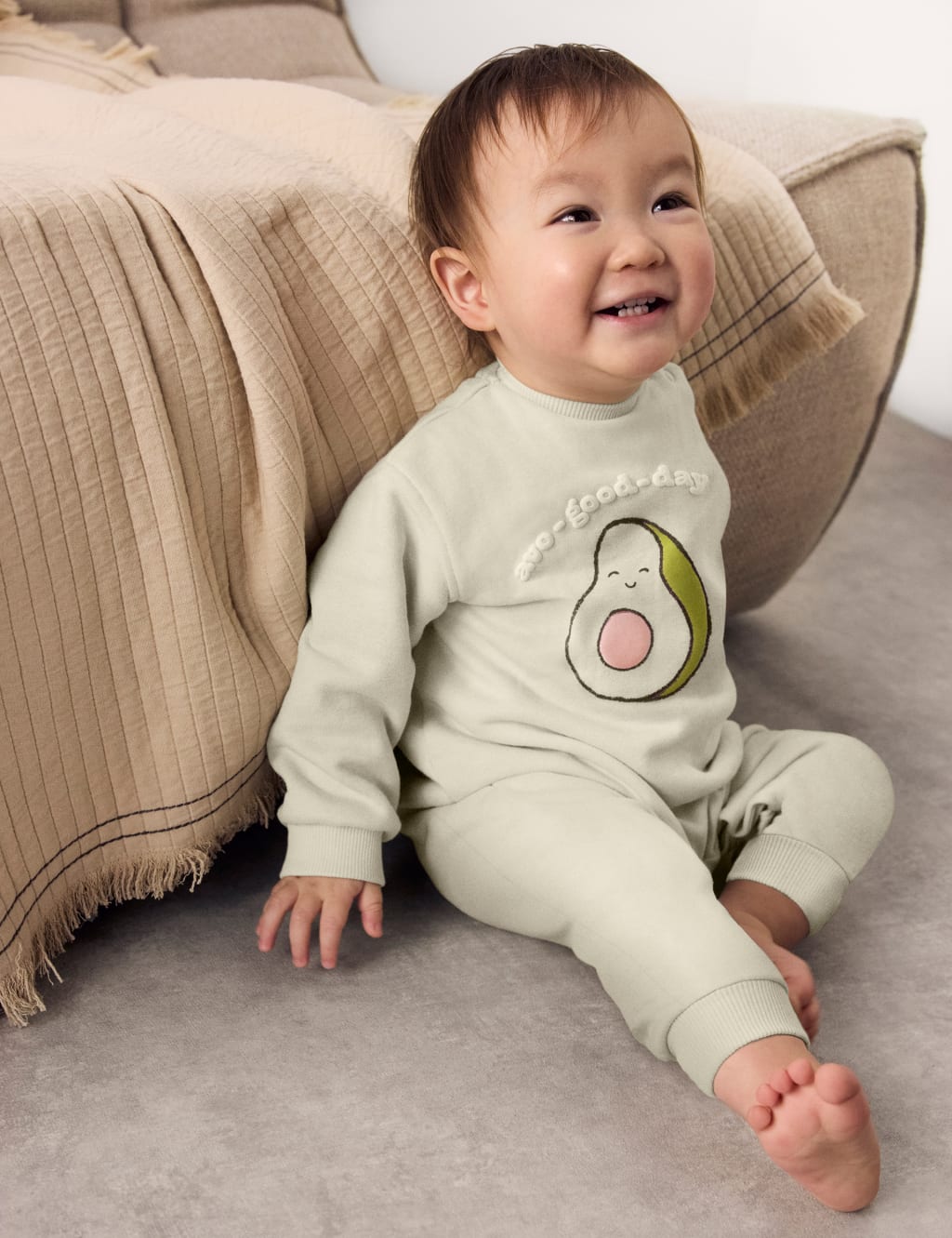 Cotton Rich Slogan Romper (0-3 Yrs)