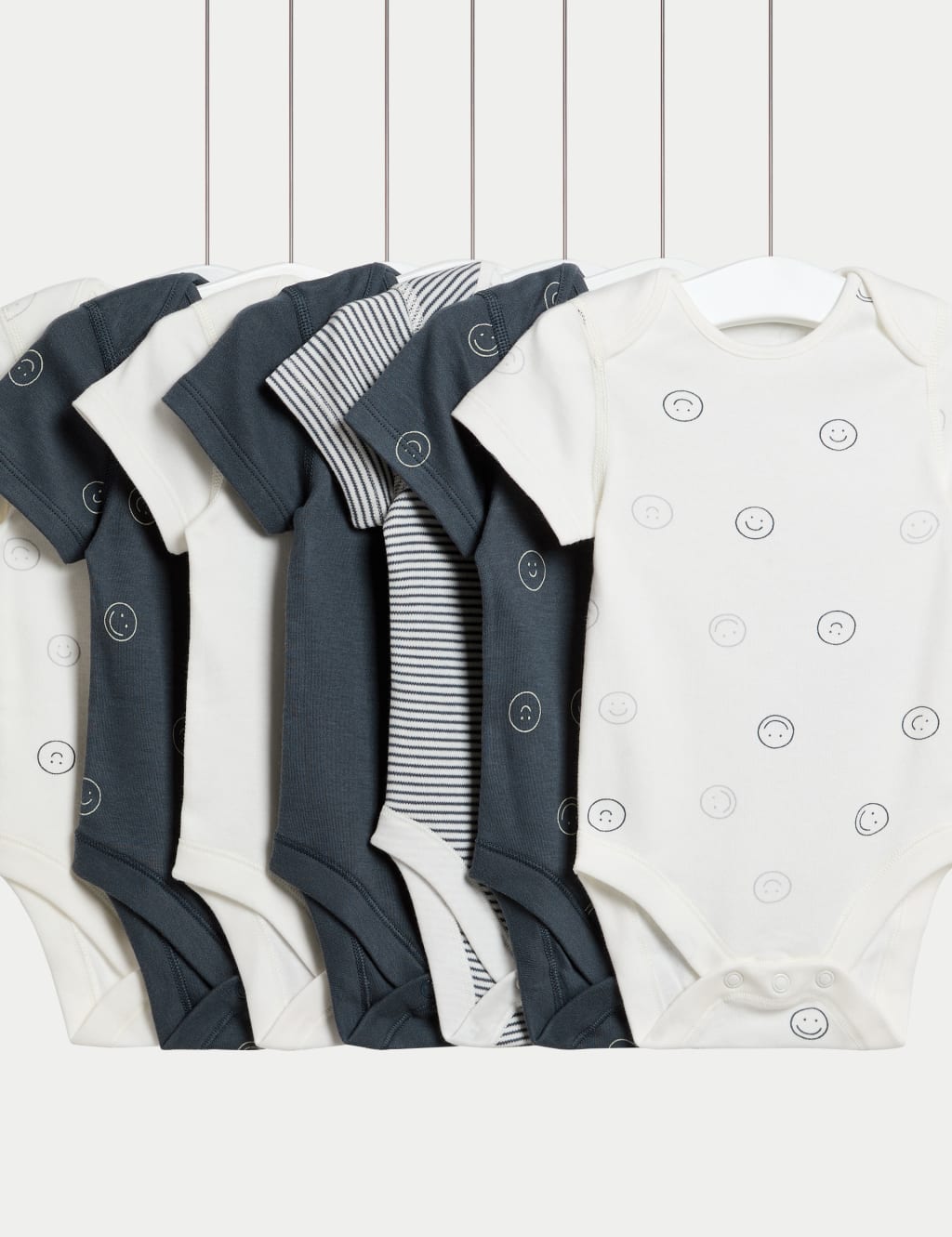7pk Pure Cotton Print Bodysuit (0 Mths-3 Yrs)