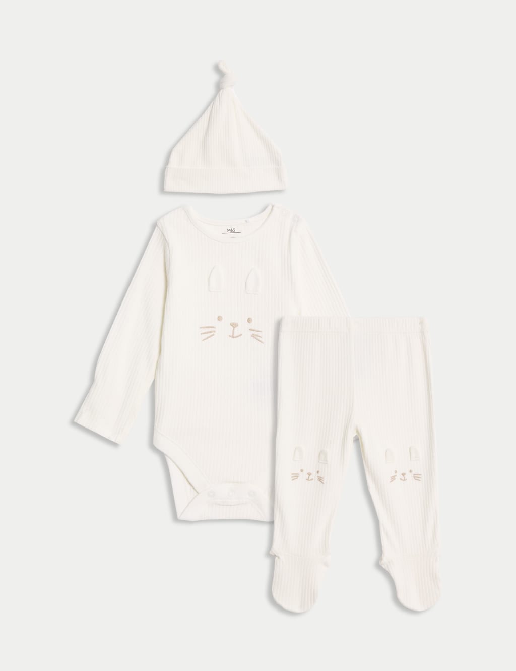 3pc Cotton Rich Bunny Outfit (7lbs-1 Yrs)