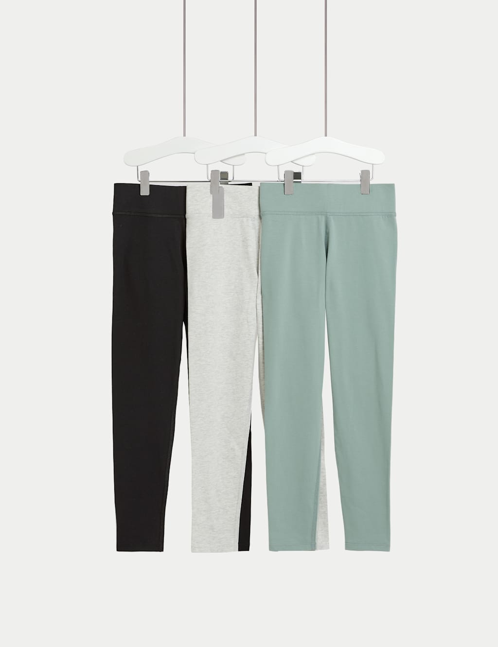 3pk Adaptive Cotton Rich Leggings (2-16 Yrs)