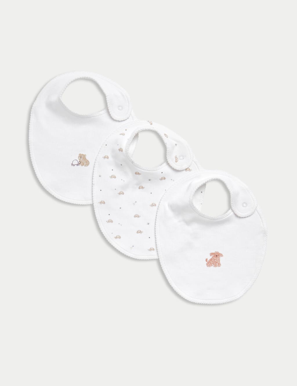 3pk Cotton Rich Slogan Bibs (0-3 Mths)