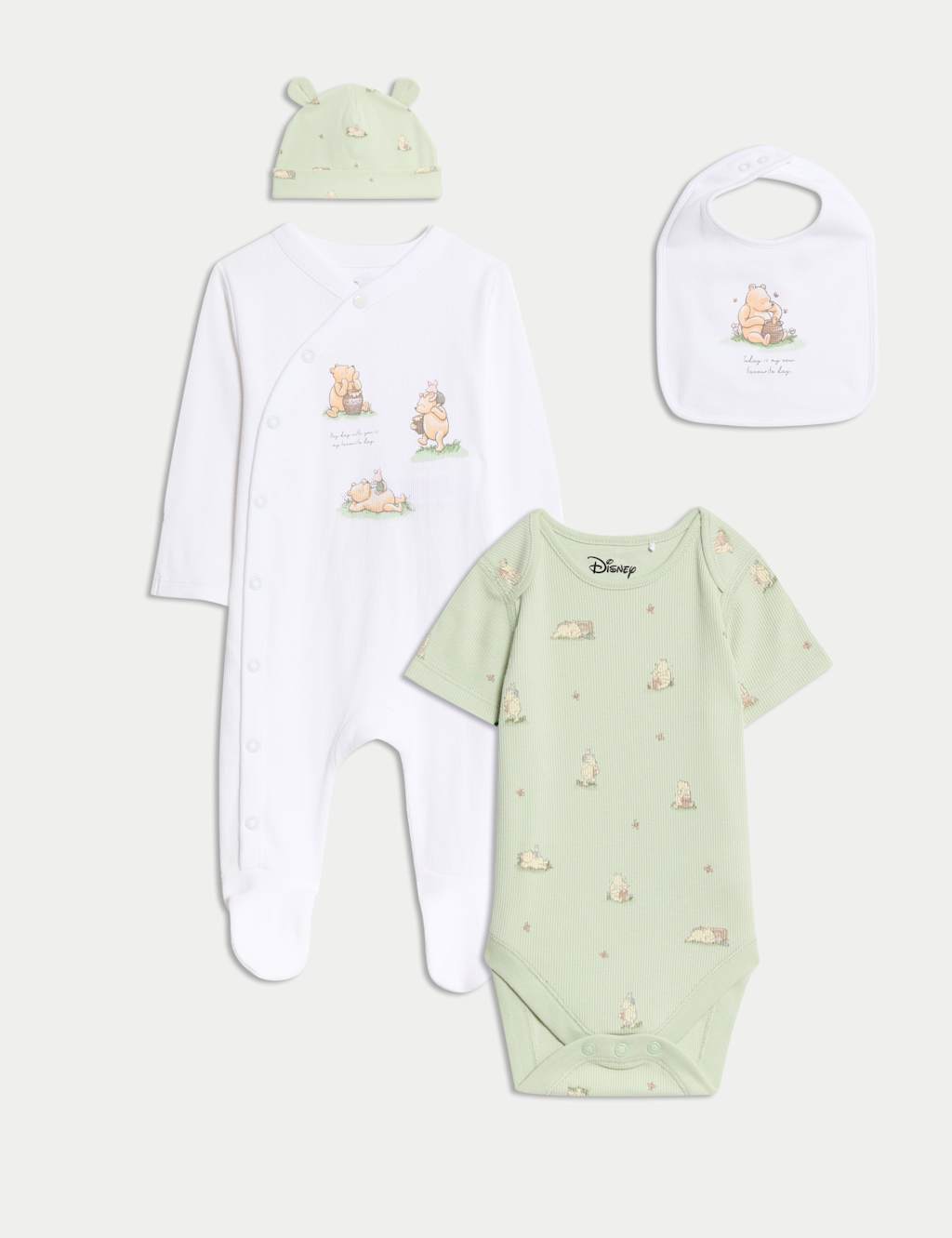 4pc Cotton Rich Winnie the Pooh™ Starter Set (7lbs-9 Mths)