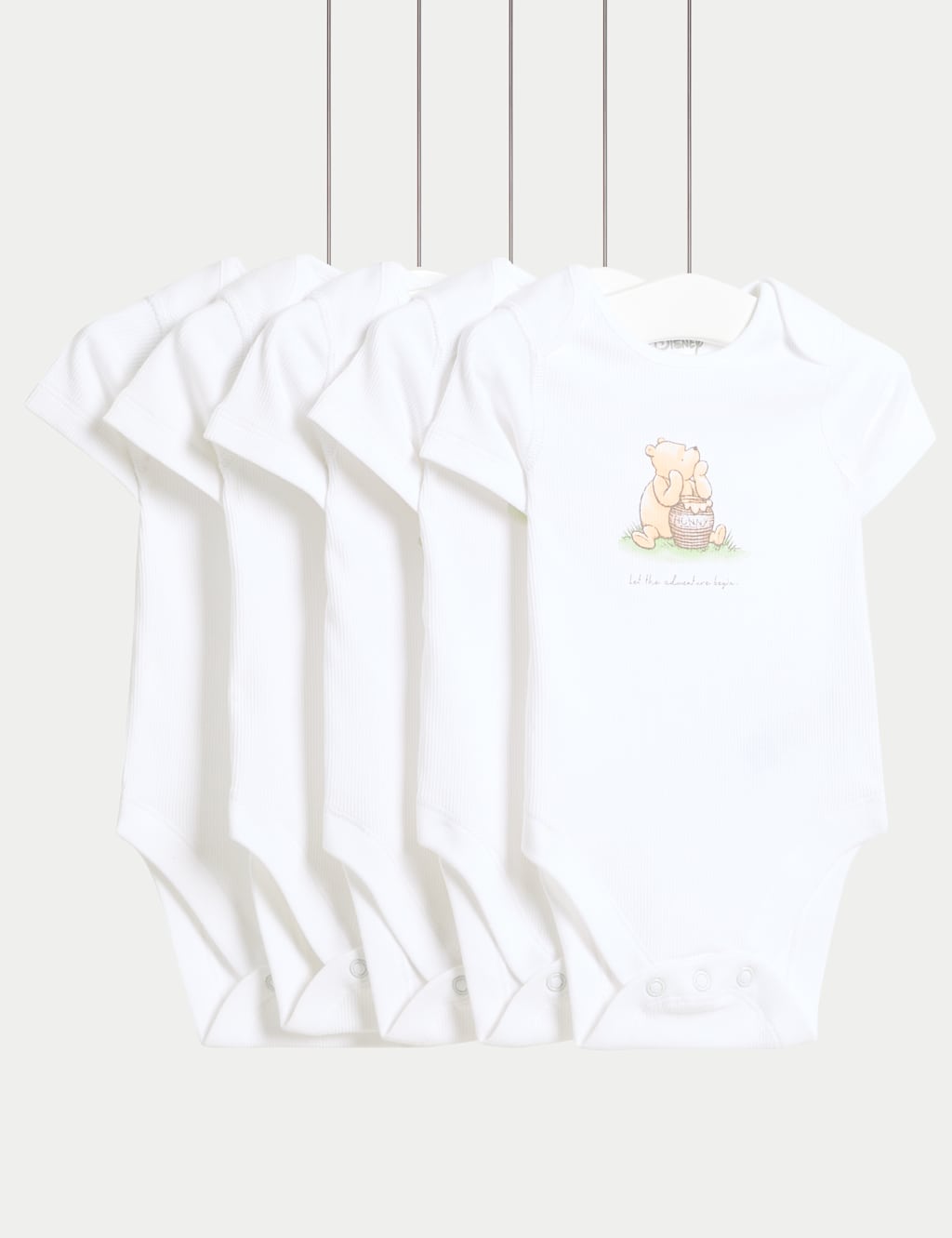 5pk Winnie The Pooh™ Bodysuits (0-3 Yrs)