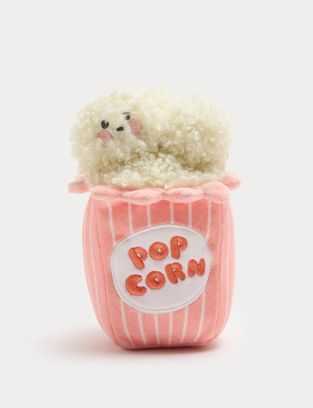 Image of Baby Cinema Popcorn Tub Soft Toy Peach Mix