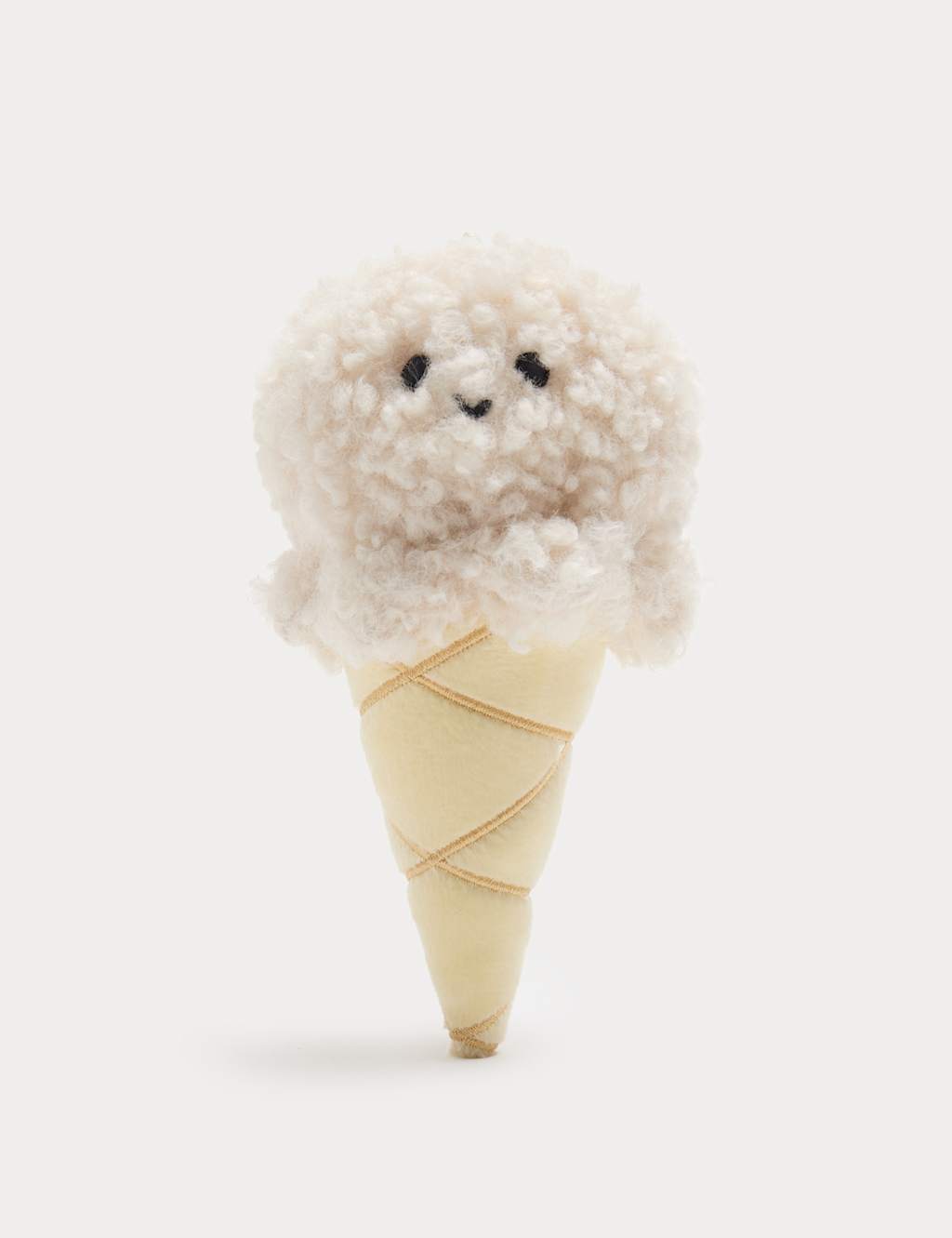 M&S Kids Ice Cream Soft Toy - Pale Yellow