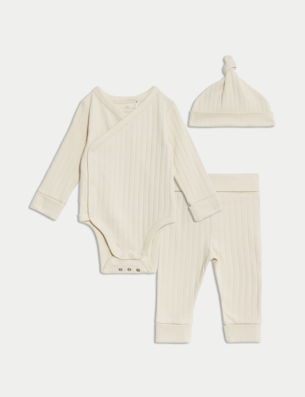 3pc Cotton Rich Bodysuit & Hat Outfit (7lbs - 12 Mths)