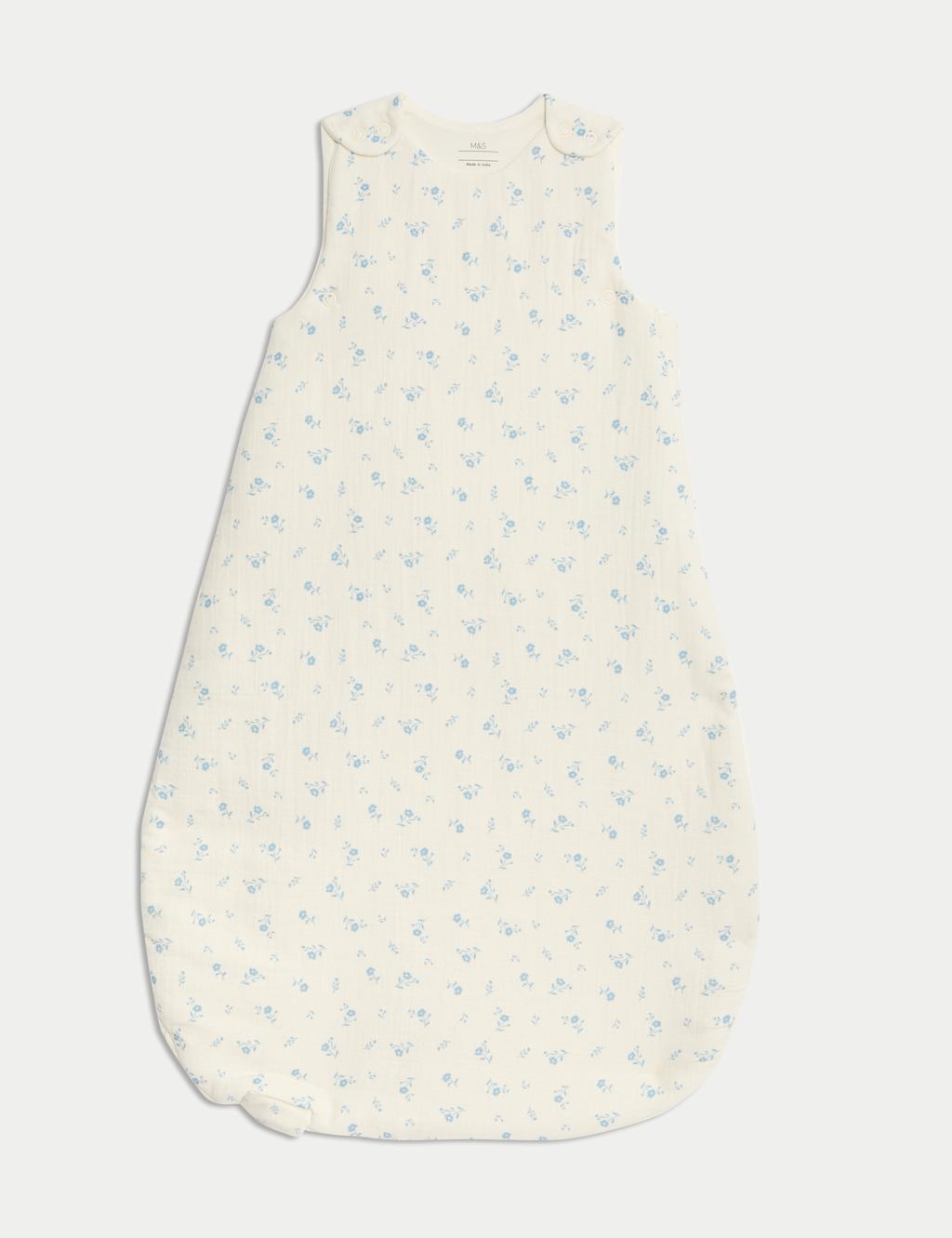 M&S Floral Muslin 3.5 Tog Sleeping Bag (0-3 Yrs) Ivory Mix