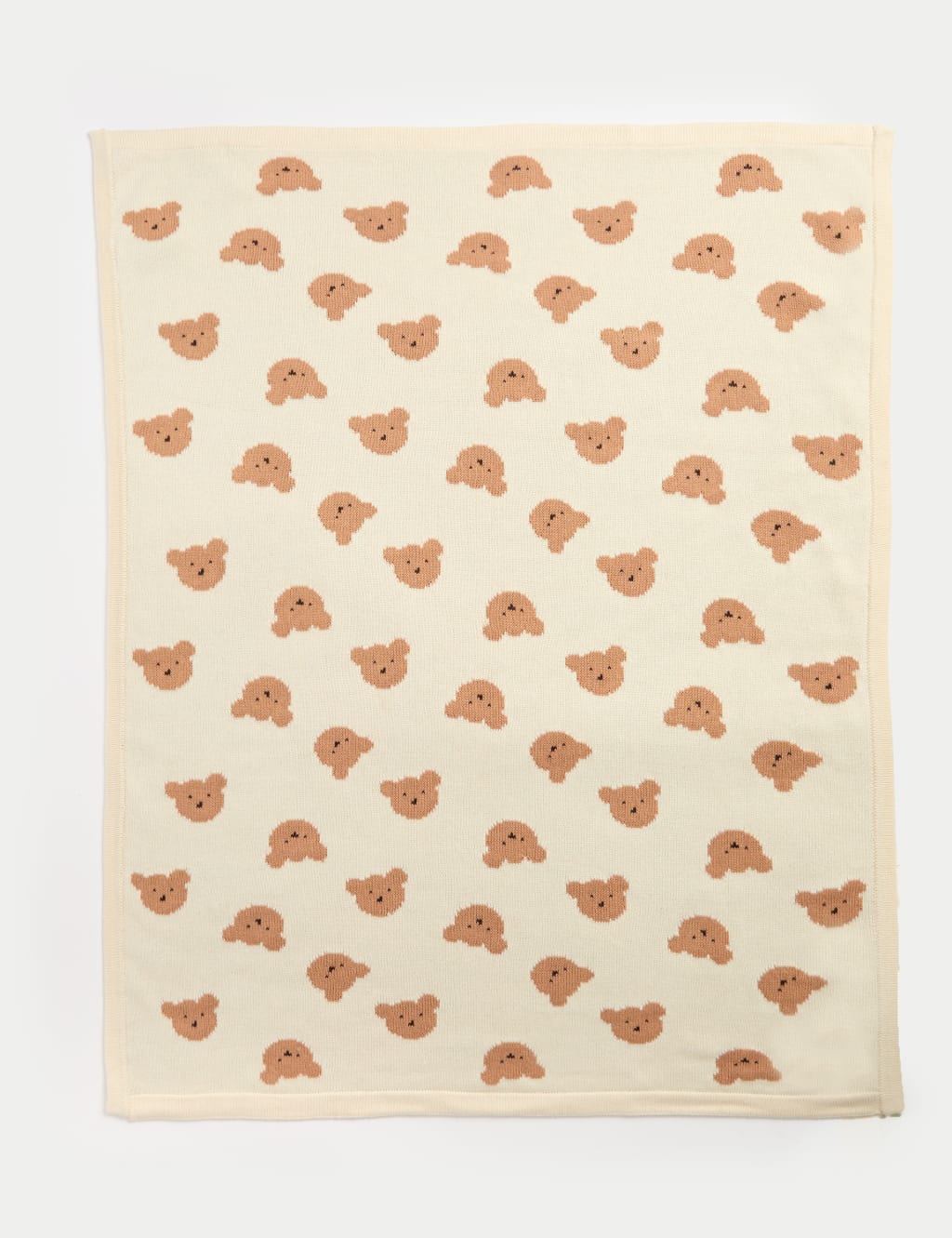Pure Cotton Knitted Spencer Bear™ Shawl