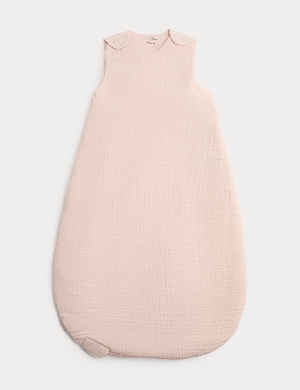 M&S Kids Pure Cotton Textured 1.5 Tog Sleeping Bag (0-3 Yrs) - 18-36 Months - Pink