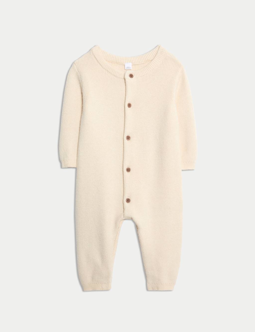 M&S Knitted All in One (0-12 Mths) Oatmeal