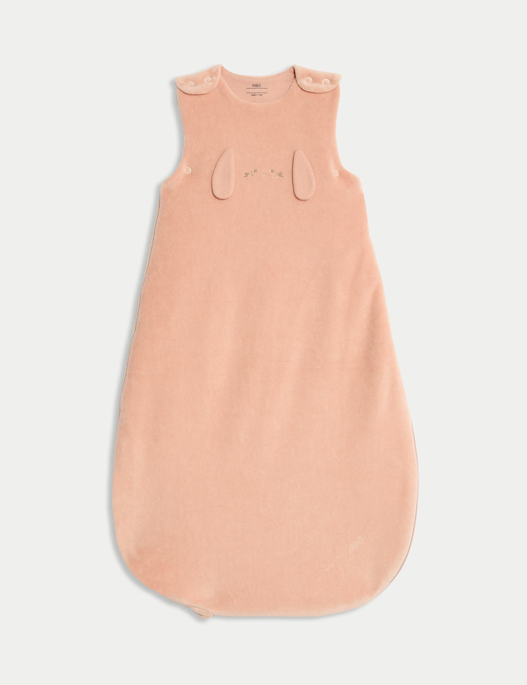M&S Cotton Rich 2.5 Tog Animal Face Sleeping Bag (0-36 Mths) Pink