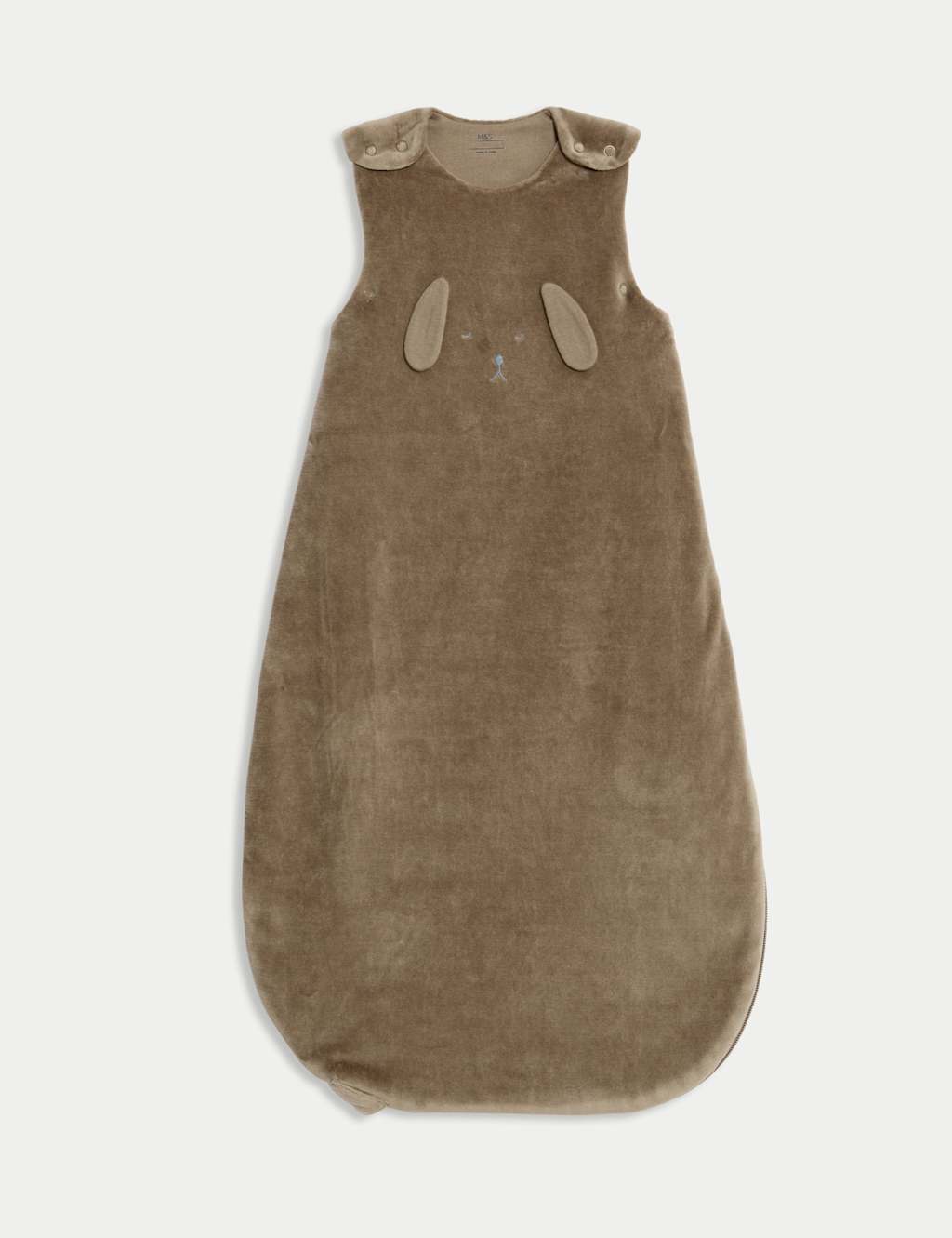 M&S Cotton Rich 2.5 Tog Animal Face Sleeping Bag (0-36 Mths) Brown