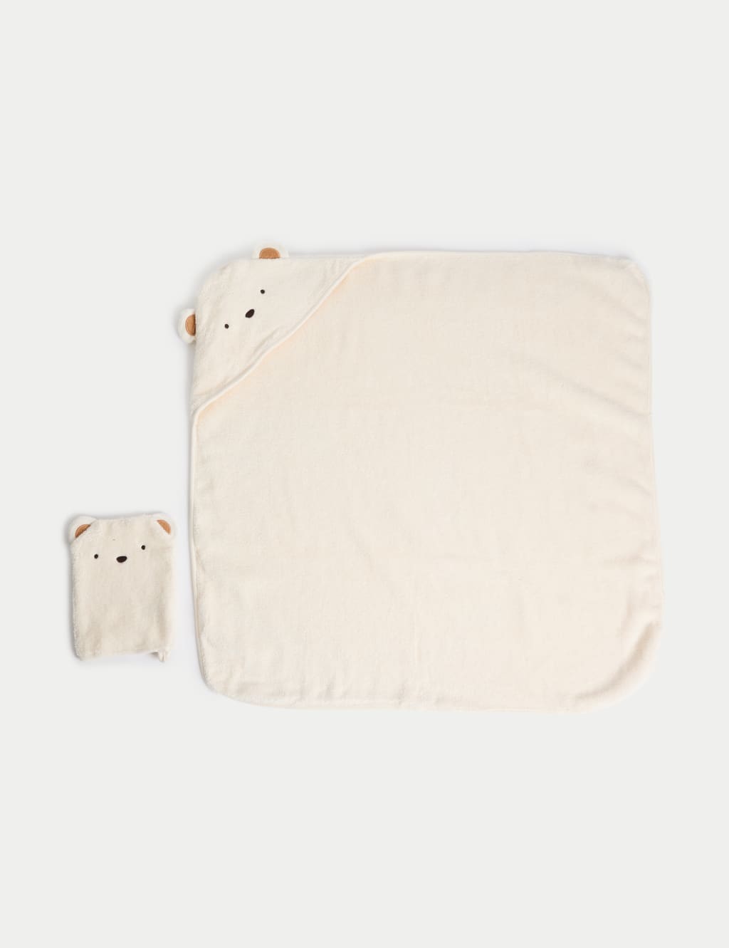 Pure Cotton Animal Hooded Towel and Mitt Set