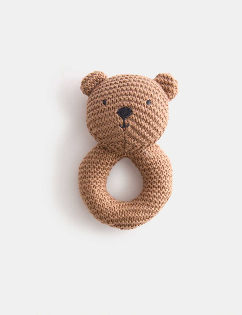 M&S Bear Rattle (0+ Mths) Brown