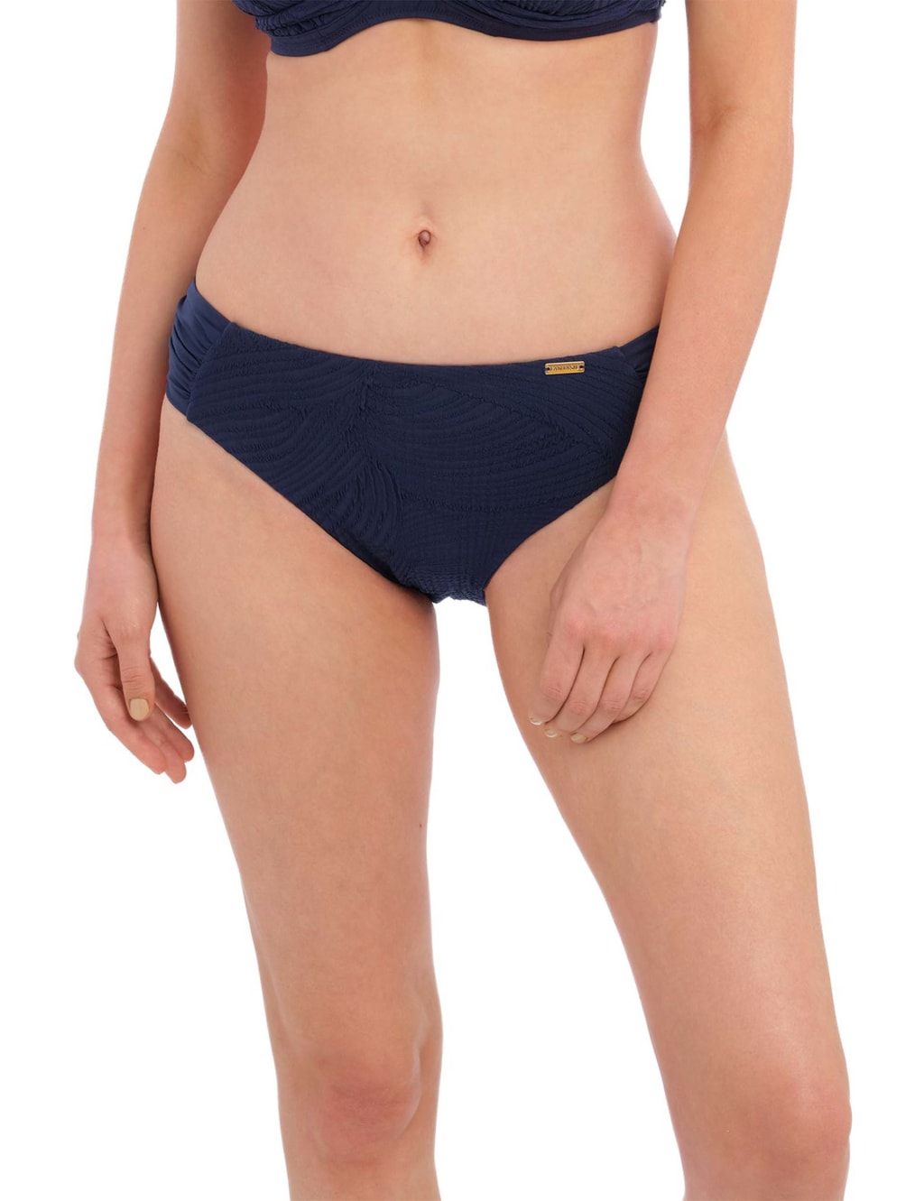 Fantasie Women's Ottawa Textured Hipster Bikini Bottoms - Navy, Navy,Black