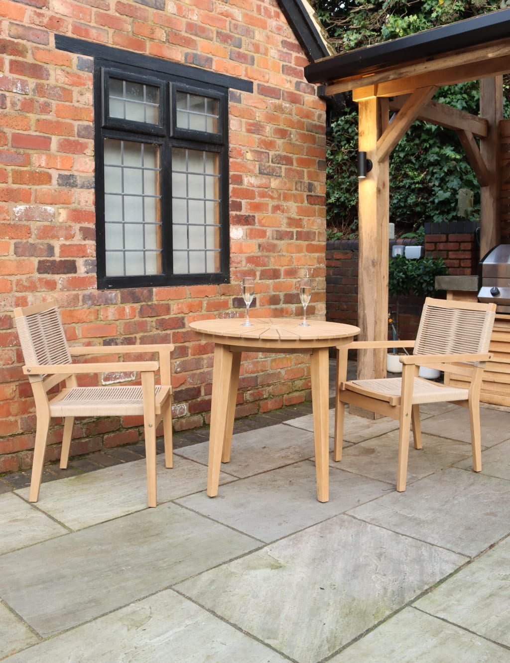 Roma 2 Seater Bistro Table & Chairs